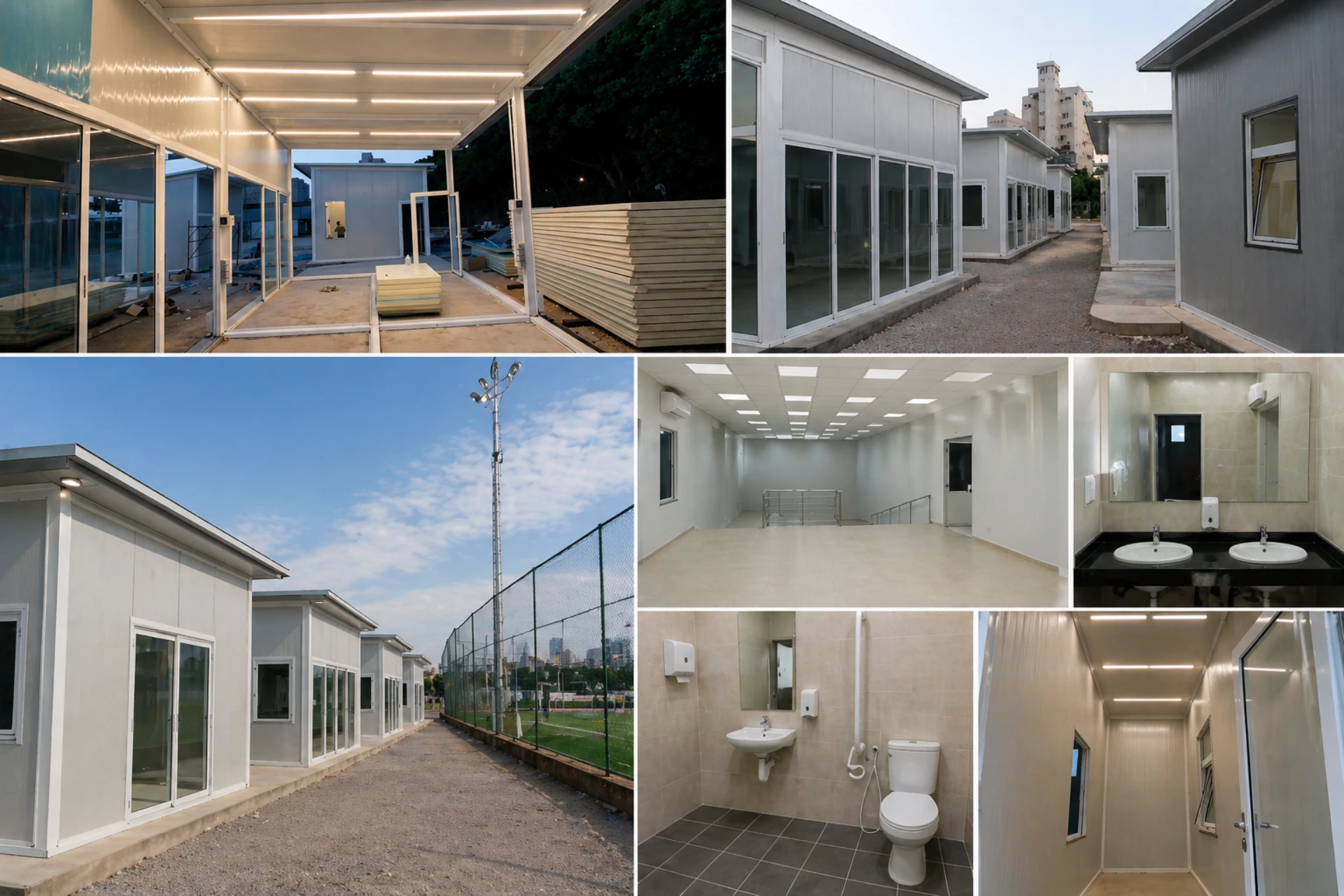 Installation of Steel Booths with Demountable Walls – Sin El Fil
